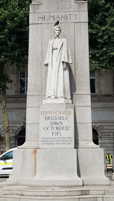 Edith Cavell statue, London (Photo: author's own)
