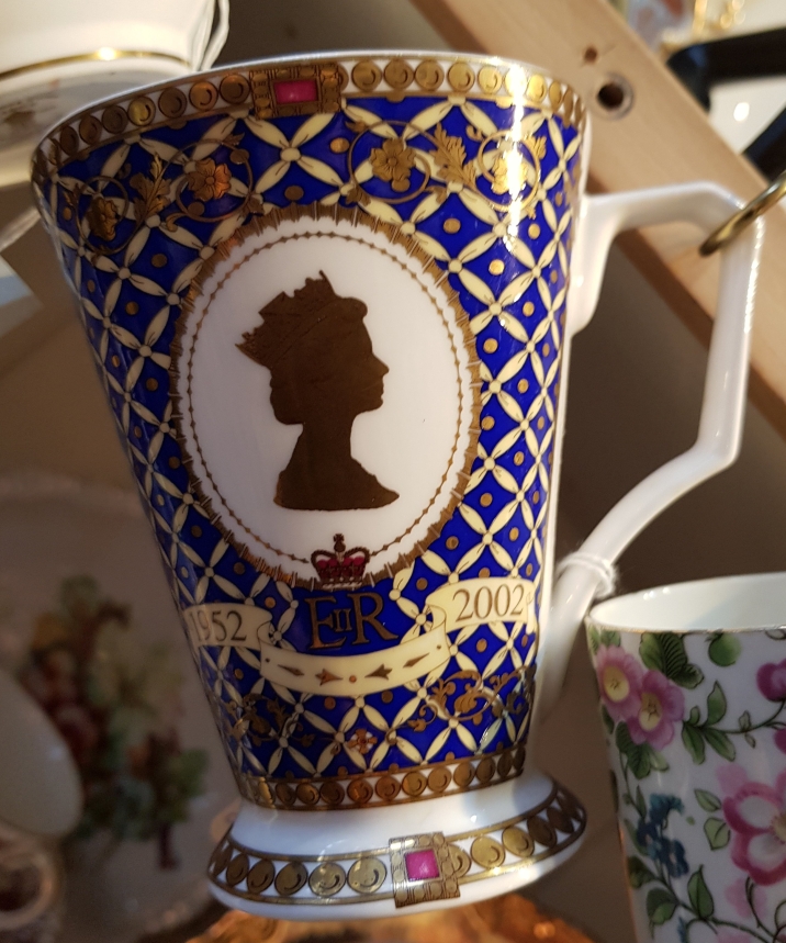 Mug commemorating the Golden Jubilee of Queen Elizabeth II in 2002