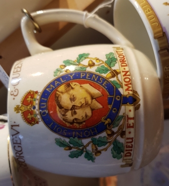 Mug commemorating the coronation of King George VI and Queen Elizabeth in 1937