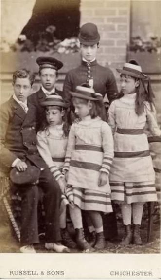 Alexandra, the Princess of Wales, and her children