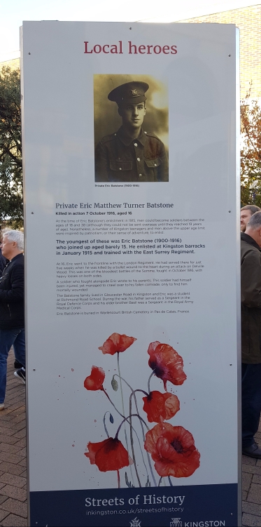 World War One Centenary​ Commemorations, Kingston Upon Thames