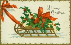 Christmas card dated 1907