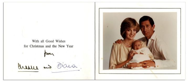 The Prince and Princess of Wales' Christmas card of 1982